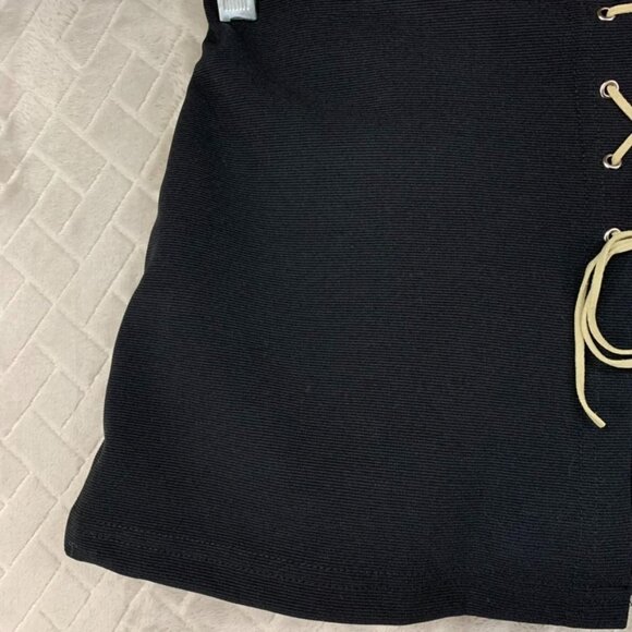 Next Concept Girls 5 Skort Black Short Mini Vintage Y2K Stretch Pull On - Picture 5 of 16